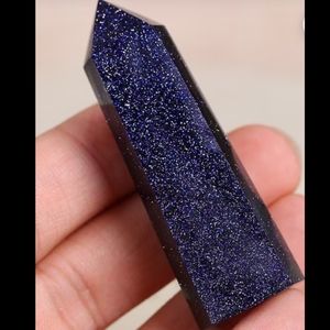 Blue Sandstone Crystal Point Beautiful Healing Gemstones